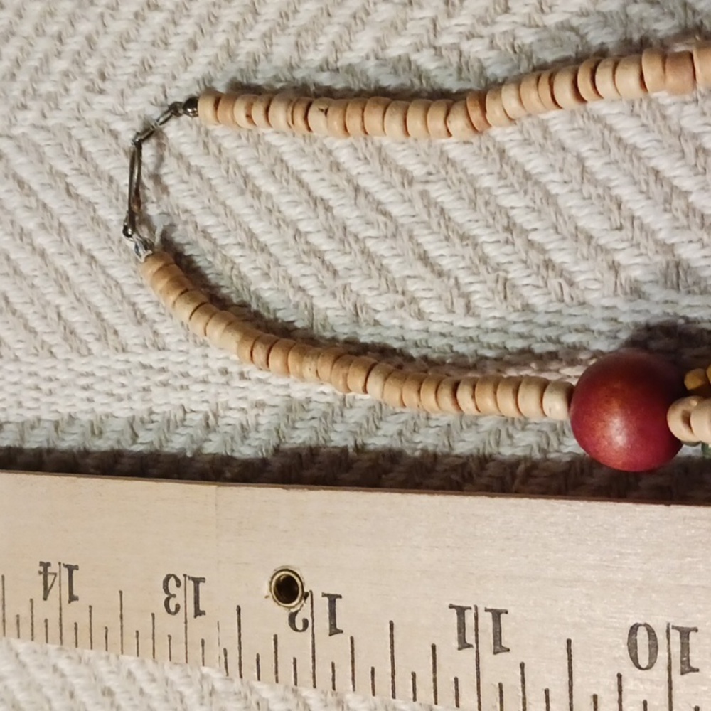 Boho Statement Necklace With Multi Colored And Sh… - image 2